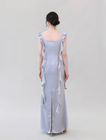 Load image into Gallery viewer, Satin Evening Maxi Dresses in Blue [5 Styles]
