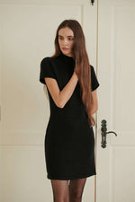 Load image into Gallery viewer, Korean Merino Cashmere Half Knit Dress [3 Colours]
