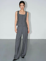 Load image into Gallery viewer, Tailored Hook Wide Leg Trousers [2 Colours]
