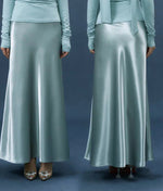 Load image into Gallery viewer, Satin Halter Bustier Top// Maxi Skirt [2 Colours]
