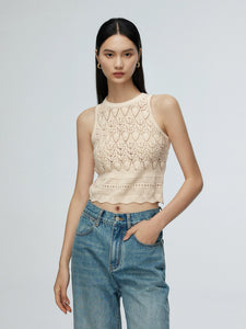 Laser Cut Knit Tank [2 Colours]