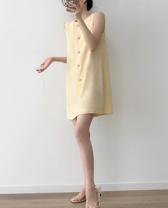 Daisy Button Shift Dress [2 Colours]