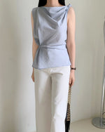 Load image into Gallery viewer, Korean Nica Asymmetric Top [2 Colours]
