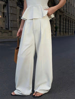Load image into Gallery viewer, Peplum Top // Tailored Trousers [2 Colours]
