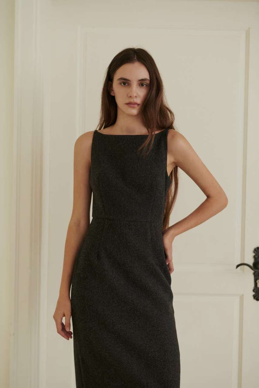 Korean Jako Dress in Grey