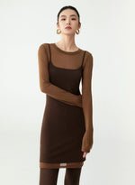 Load image into Gallery viewer, Layer Camisole Sheer Dress [2 Colours]
