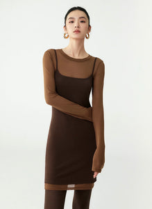 Layer Camisole Sheer Dress [2 Colours]