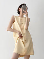 Load image into Gallery viewer, Daisy Button Shift Dress [2 Colours]
