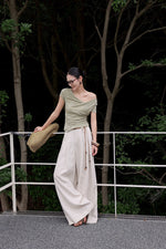 Load image into Gallery viewer, Tencel Blend Asymmetric Gathered Top [4 Colours]
