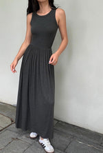 Load image into Gallery viewer, Classic Stretch Tank Dress in Grey
