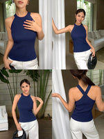 Load image into Gallery viewer, V Back Tank Top in Black
