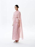 Load image into Gallery viewer, [Customizable] Multi-Way Drape Floral Printed Gown in Pink
