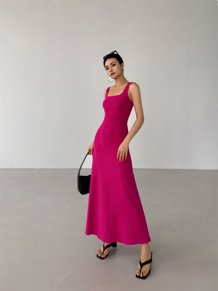 Sleeveless Maxi Flare Dress [5 Colours]