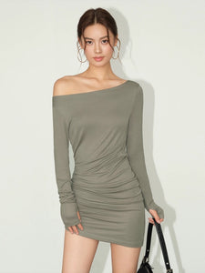 2-Way Stretch Toga Top/Dress [2 Colours]