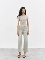 Load image into Gallery viewer, Contrast Toga Tee in Beige
