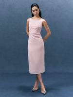 Load image into Gallery viewer, Boatneck Sheath Midi Dress [3 Colours]
