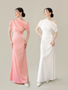 Toga Sleeve Maxi Dress in Pink