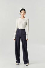 Load image into Gallery viewer, Curve Line Trousers in Navy
