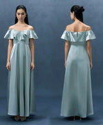 Load image into Gallery viewer, Ruffle Cami Sheen Maxi Gown [2 Colours]
