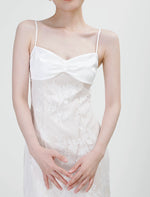 Load image into Gallery viewer, Lace Layered Gown in White
