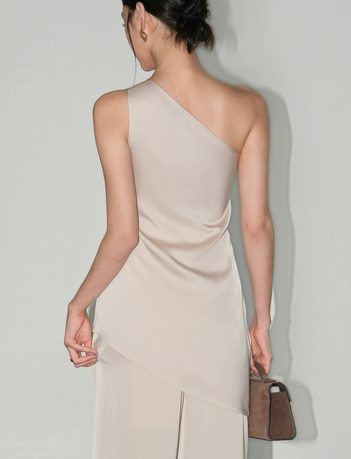 Satin Toga Top // Wide Leg Pants [2 Colours]