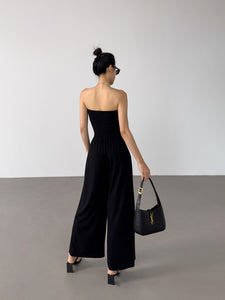 Bustier Stretch Maxi Jumpsuit [3 Colours]