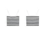 Load image into Gallery viewer, Padded Striped Camisole in White/Black
