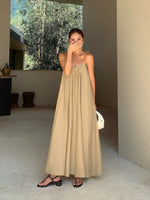 Load image into Gallery viewer, Tencel Crepe Maxi Tent Dress [2 Colours]
