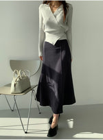 Load image into Gallery viewer, Korean Collar Wrap Knit Cardigan [3 Colours]
