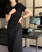 Load image into Gallery viewer, [Ready to Ship] Korean Light Tweed Dress [2 Colours]
