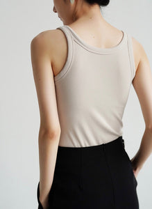 Classic Padded Stretch Tank Top [5 Colours]