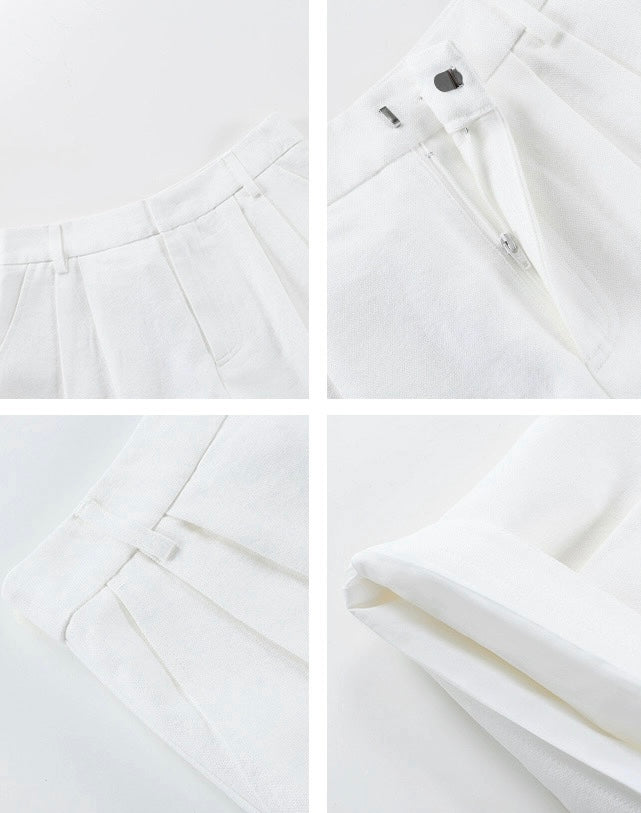 Tencel Blend Cami Vest Top // Tailored Pleat Shorts [2 Colours]