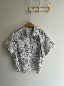 Korean Toile Blouse [2 Colours]