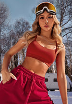 Load image into Gallery viewer, Xtra-Skin® T Back Sports Bra in Red
