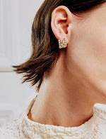 Load image into Gallery viewer, Diamante Weave Earrings
