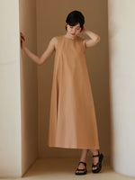 Load image into Gallery viewer, 2-Way Tencel Pocket Dress in Orange
