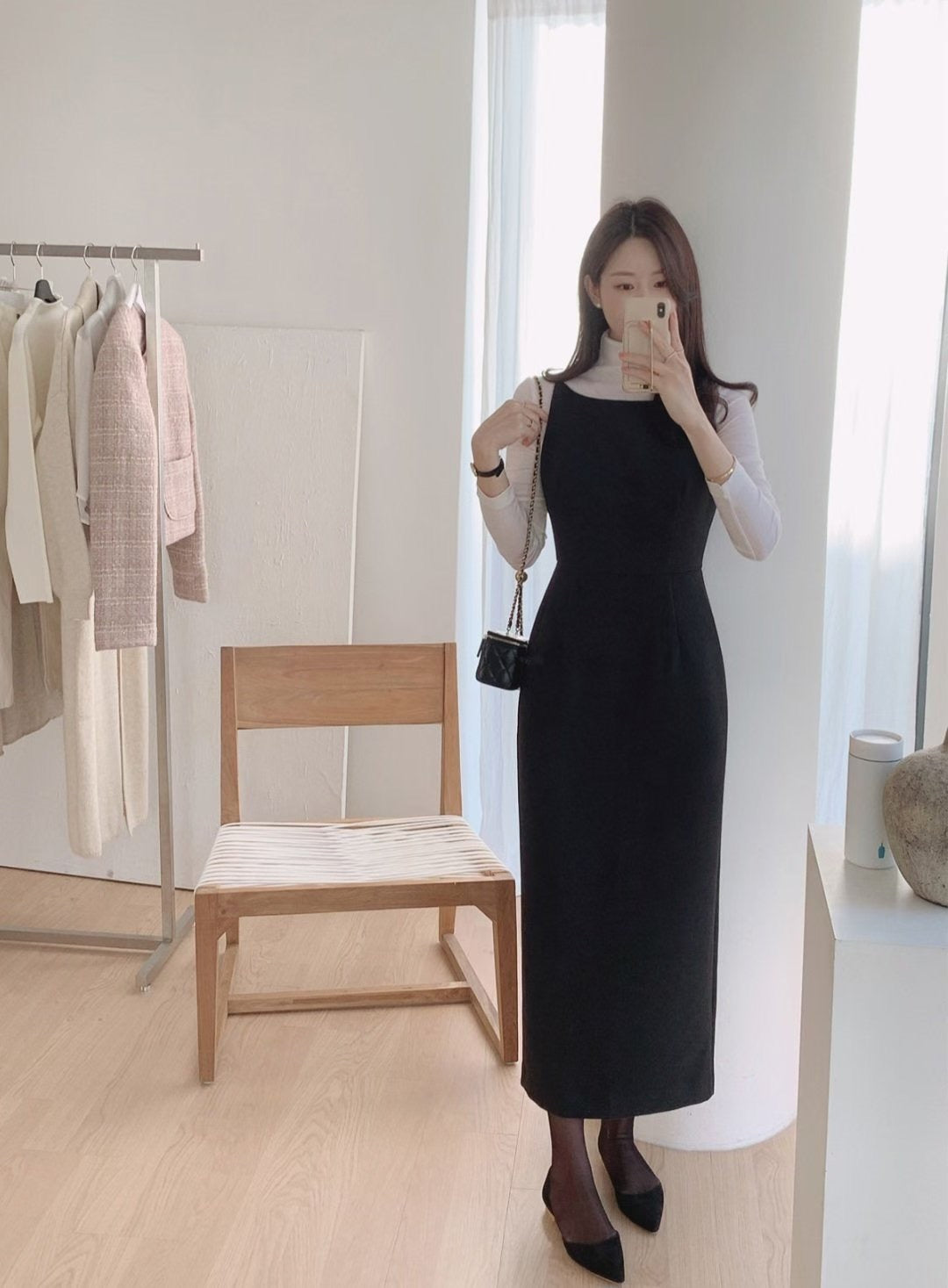 Korean Jako Dress in Grey