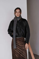 Load image into Gallery viewer, Korean Banding Vegan Leather Jacket [2 Colours]
