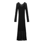 Load image into Gallery viewer, Sheer Lace Layer Dress in Black
