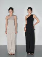 Load image into Gallery viewer, Satin Toga Top // Wide Leg Pants [2 Colours]
