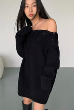 Load image into Gallery viewer, 2- Way Woolly Knit Dress Sweater [2 Colours]
