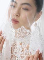 Load image into Gallery viewer, Lace Trim Wedding Veil
