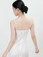 Load image into Gallery viewer, Lace Layered Gown in White
