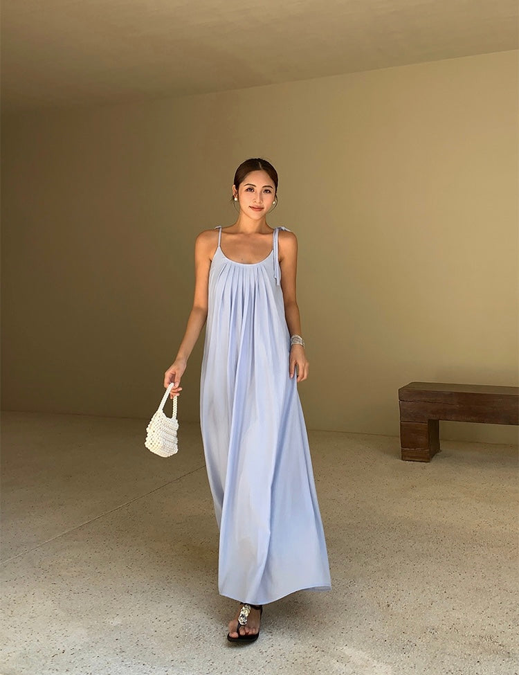 Tencel Crepe Maxi Tent Dress [2 Colours]