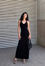 Load image into Gallery viewer, Racer Back Tank Maxi Dress in Black
