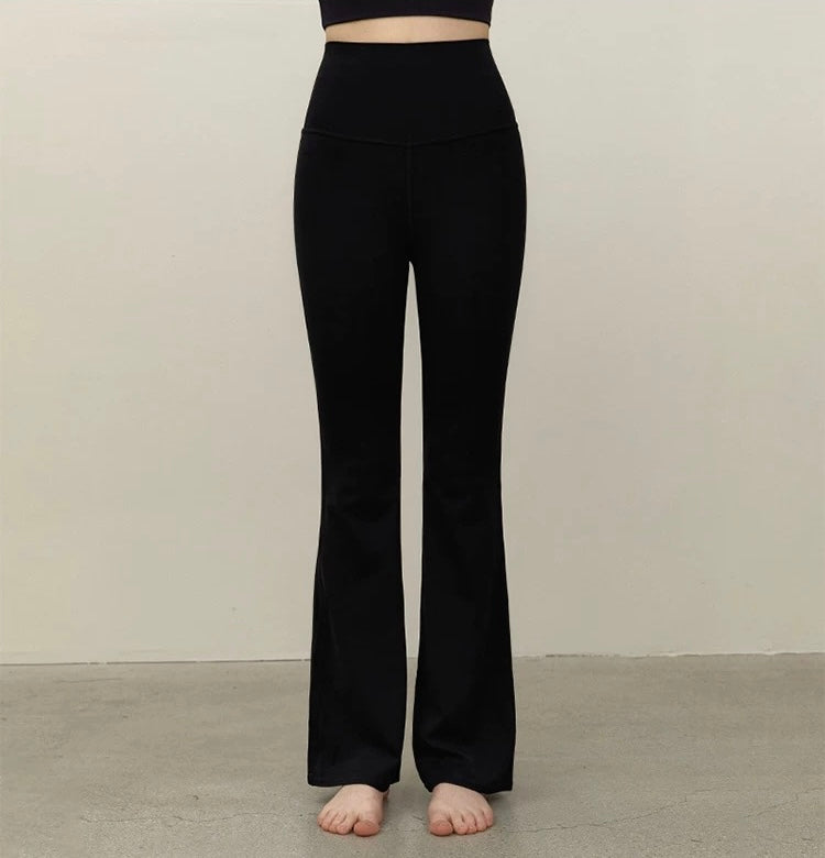 High Rise Cutout Back Flare Leggings [2 Colours]