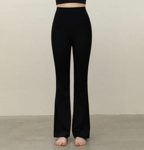 High Rise Cutout Back Flare Leggings [2 Colours]