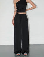 Load image into Gallery viewer, Satin Toga Top // Wide Leg Pants [2 Colours]
