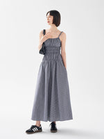 Load image into Gallery viewer, Striped Pocket Maxi Dress in Navy
