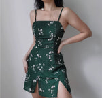 Load image into Gallery viewer, Castleton Floral Mini Dress in Green
